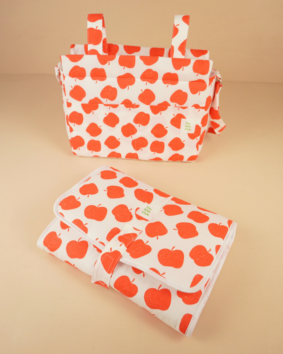 Pack Paseo Estampado Manzanas - The Kids Club