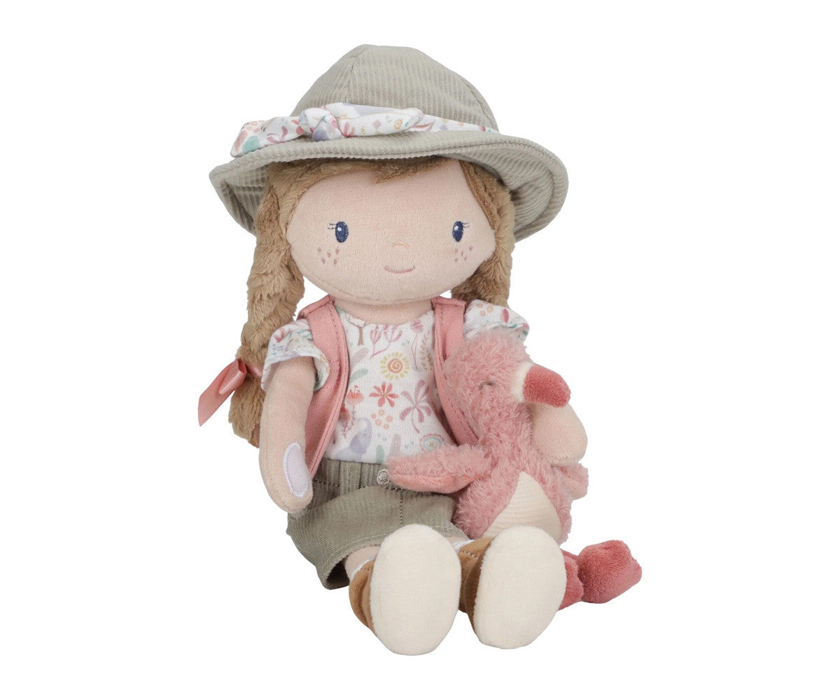 Muñeca Blandita Exploradora Rosa - Peluche - Little Dutch