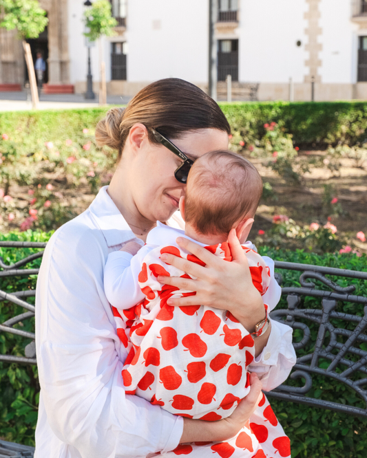 Muselina Estampado Manzana - The Kids Club