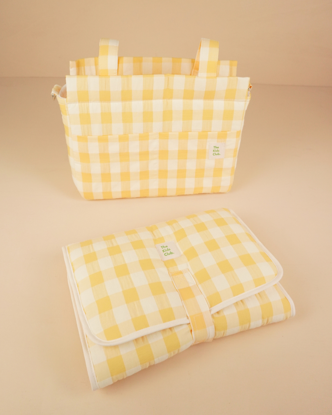 Pack Paseo Vichy Amarillo - The Kids Club