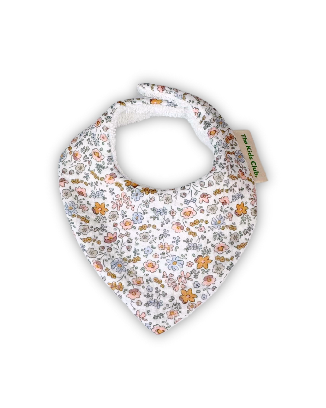 Bandana Flores – Mini babero de muselina orgánica