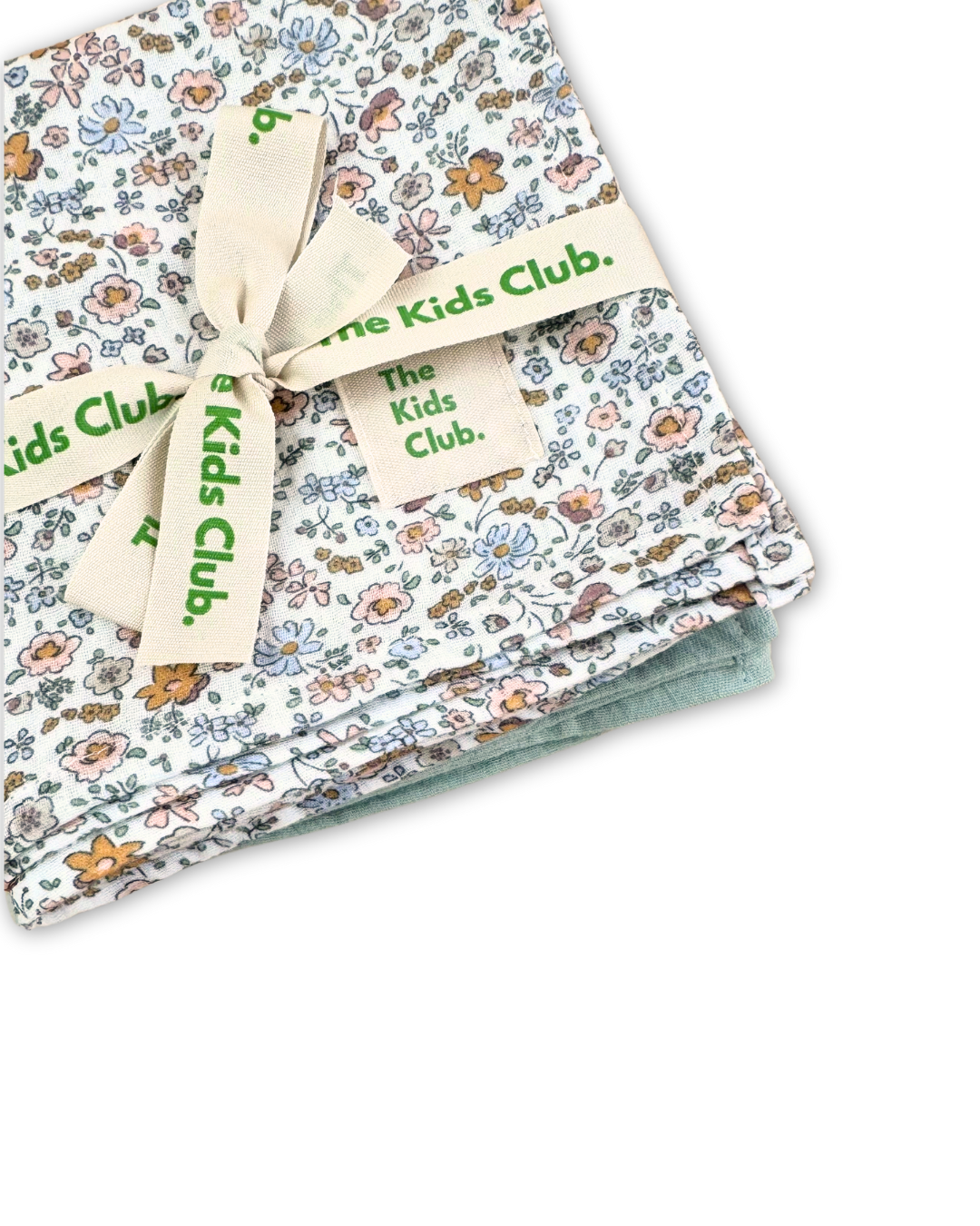 Muselina de algodón orgánico para bebé – Estampado Flores