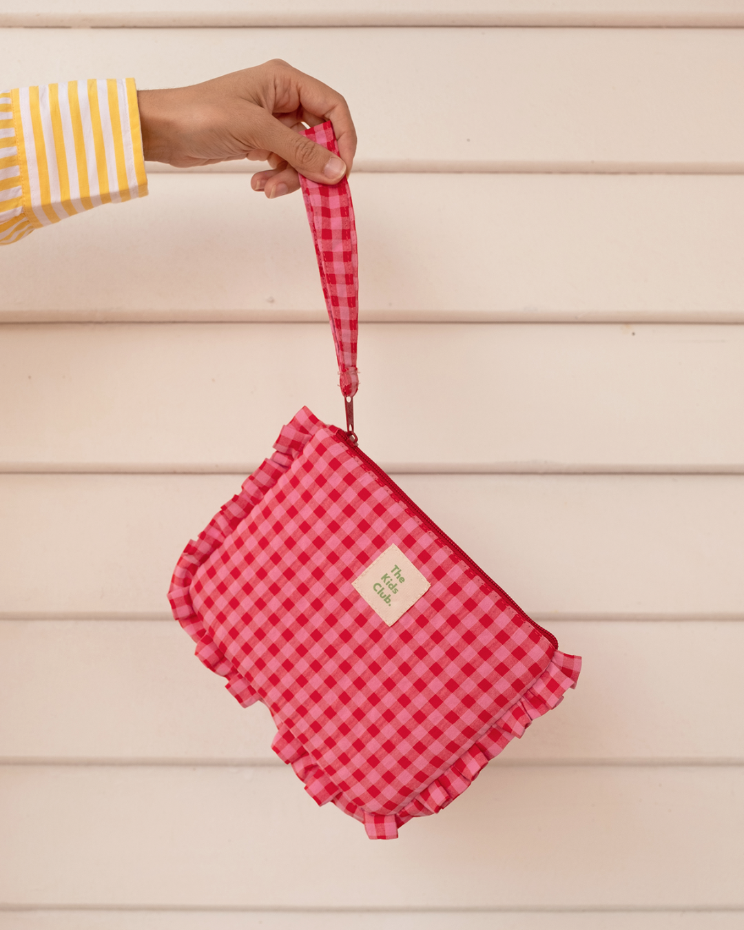 Bolso de Mano Vichy Rojo y Rosa OUTLET - The Kids Club