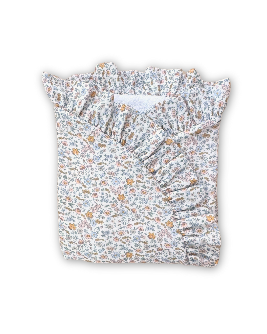 Arrullo para recién nacido de algodón orgánico – Estampado Flores