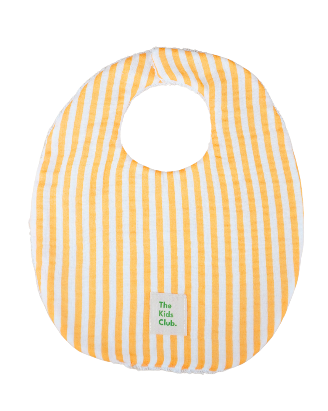 Babero Rayas Mandarina - The Kids Club