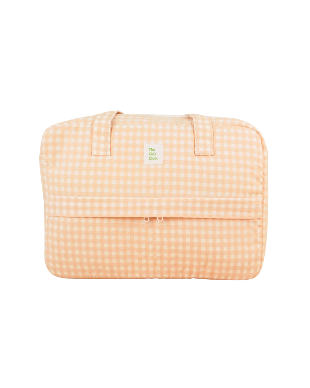Bolso Shopper Vichy Melocotón – Ligero, Acolchado y Multifunciona - The Kids Club