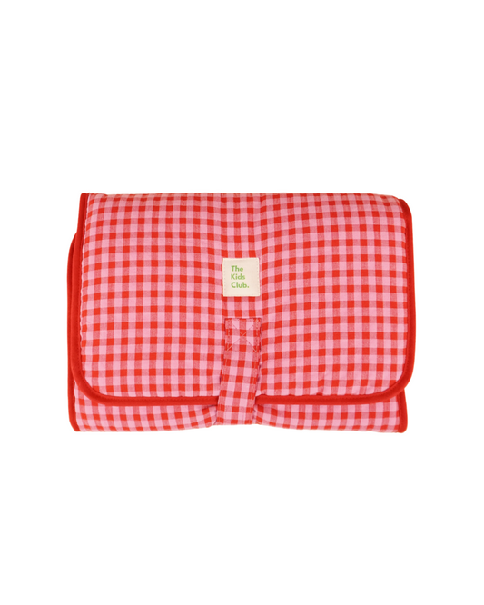 Cambiador Vichy Rojo Rosa - The Kids Club