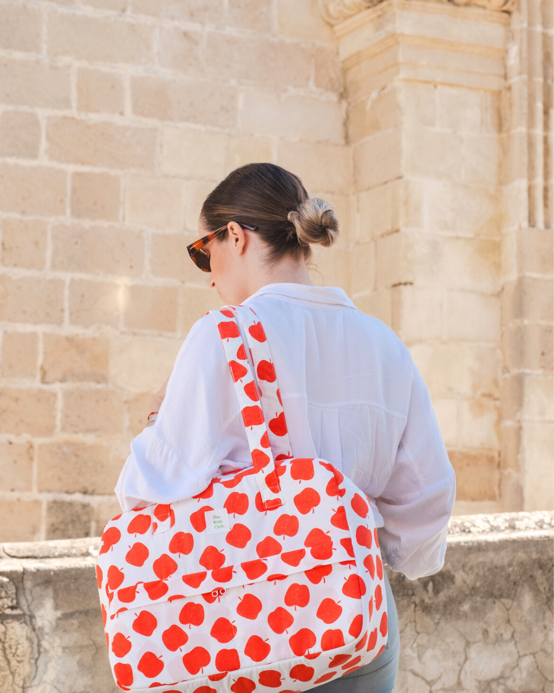 Bolso Shopper Estampado Manzanas