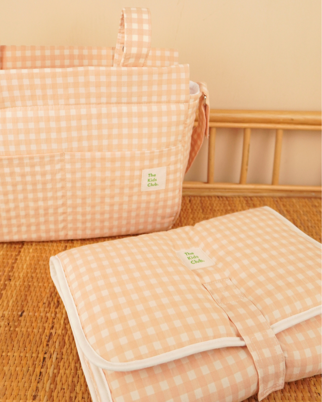 Cambiador Vichy Melocotón - The Kids Club