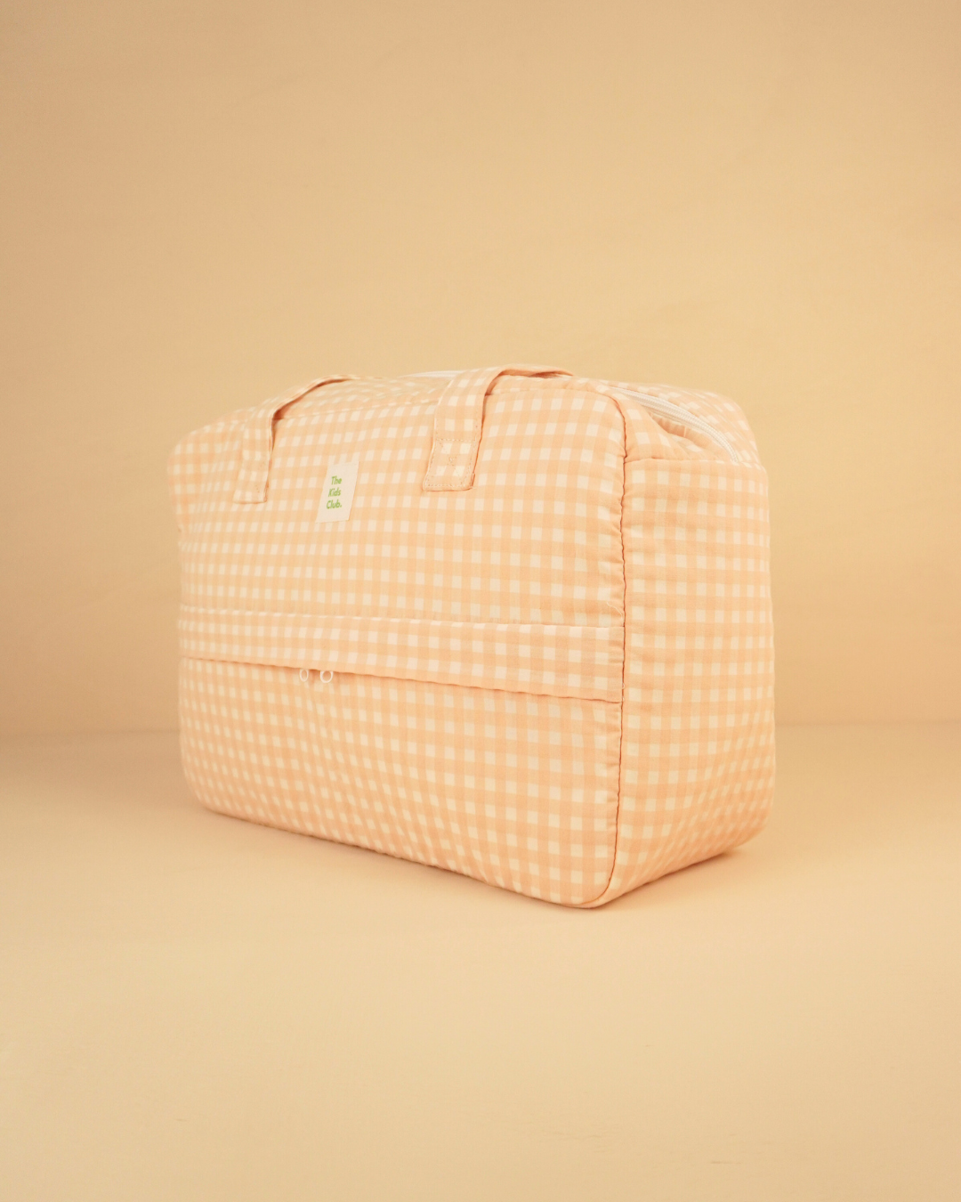 Bolso Shopper Vichy Melocotón - The Kids Club