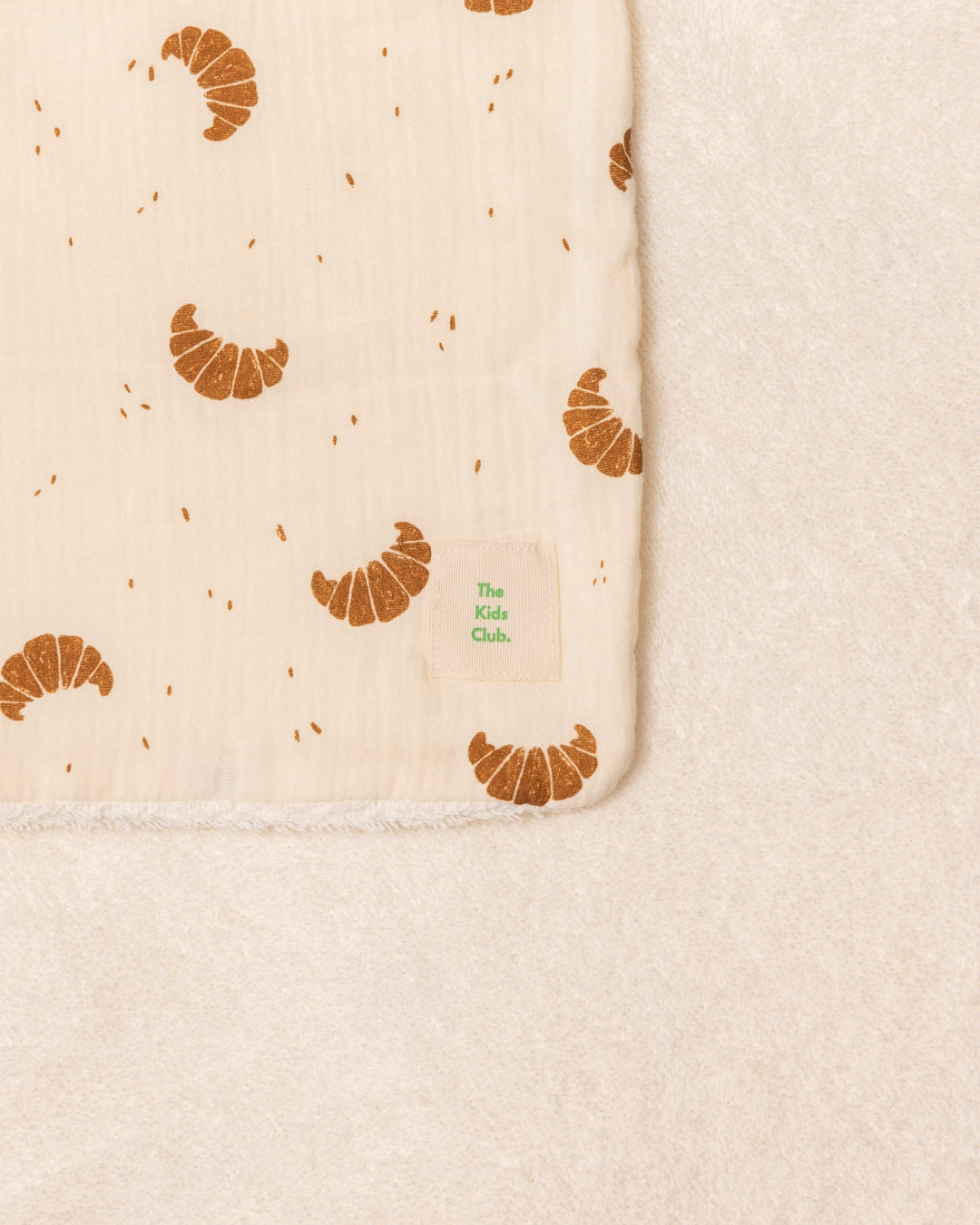 Arrullo para recién nacido de algodón orgánico – Estampado Croissants - The Kids Club