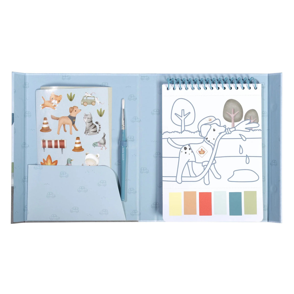 Set de Pintura con Agua  - Jim Vehículos - Little Dutch - The Kids Club
