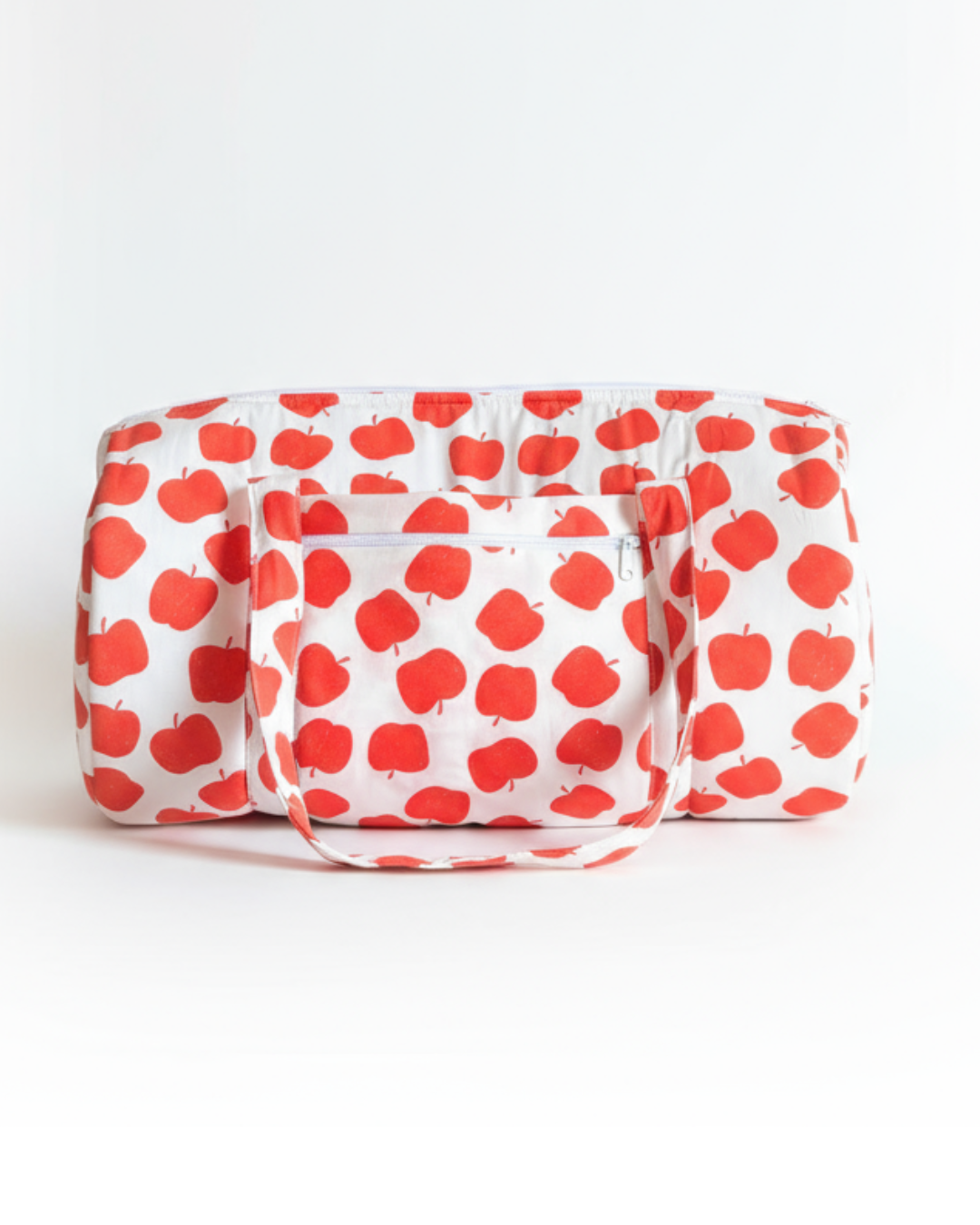 Bolso fin de semana Estampado Manzanas