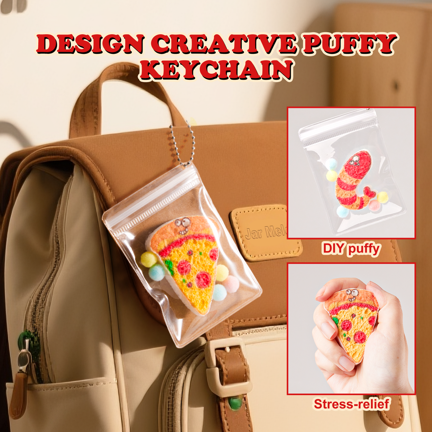 Magic Puffy Pizza  - Drawing kit - Jarmelo