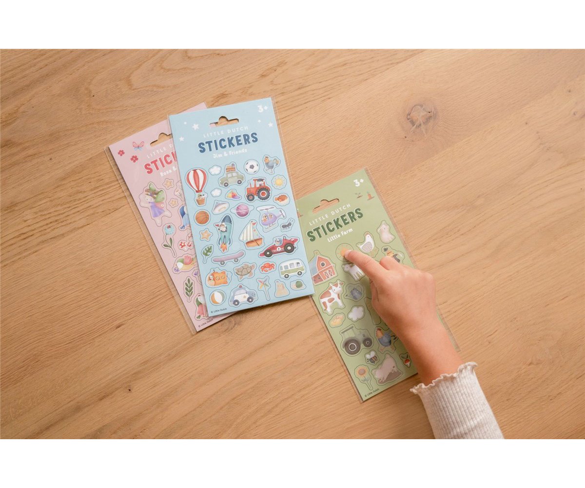 Pegatinas  - rosa & Friends - Little Dutch