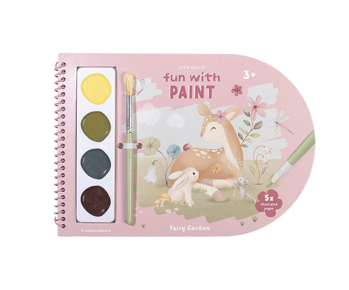 Libro para Colorear con Acuarelas - Fairy Garden - Little Dutch