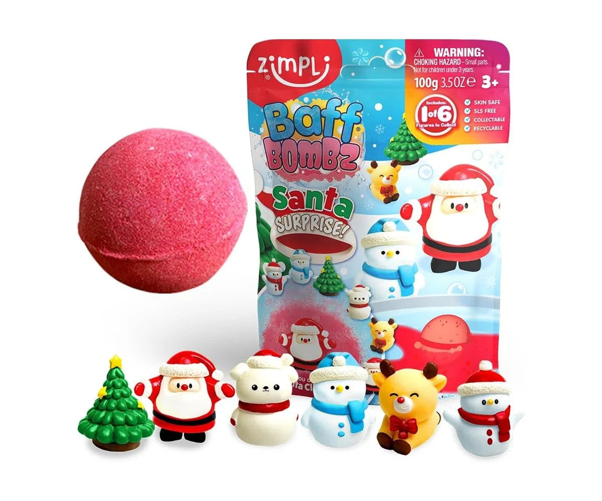 Bomba de Baño Sorpresa Santa  - Navidad - Zimpli kids