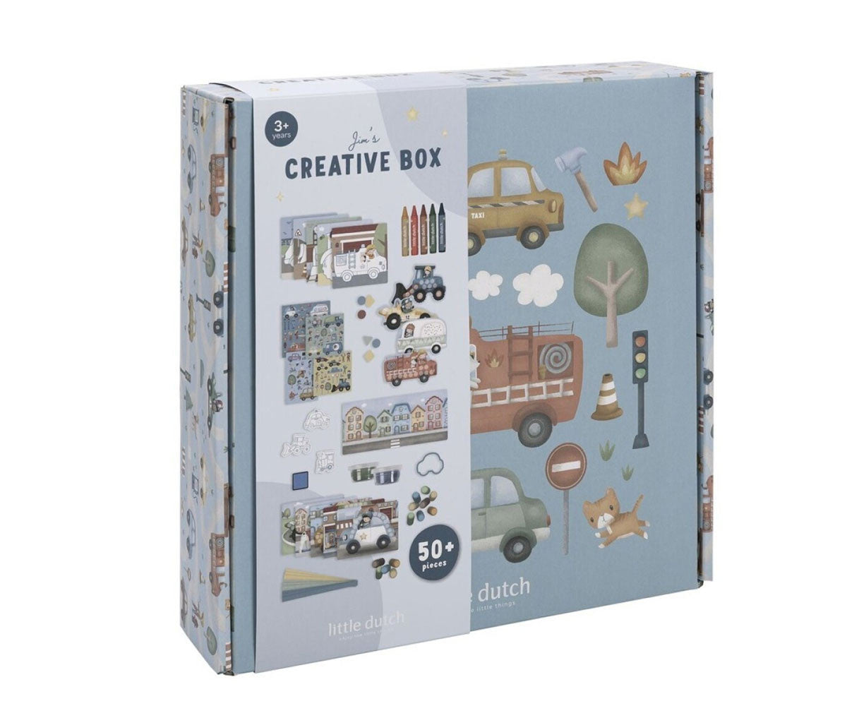 Caja de Creatividad Grande  - Azul - Little Dutch