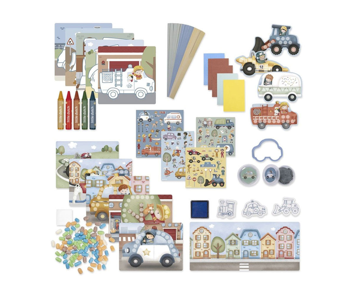 Caja de Creatividad Grande  - Azul - Little Dutch