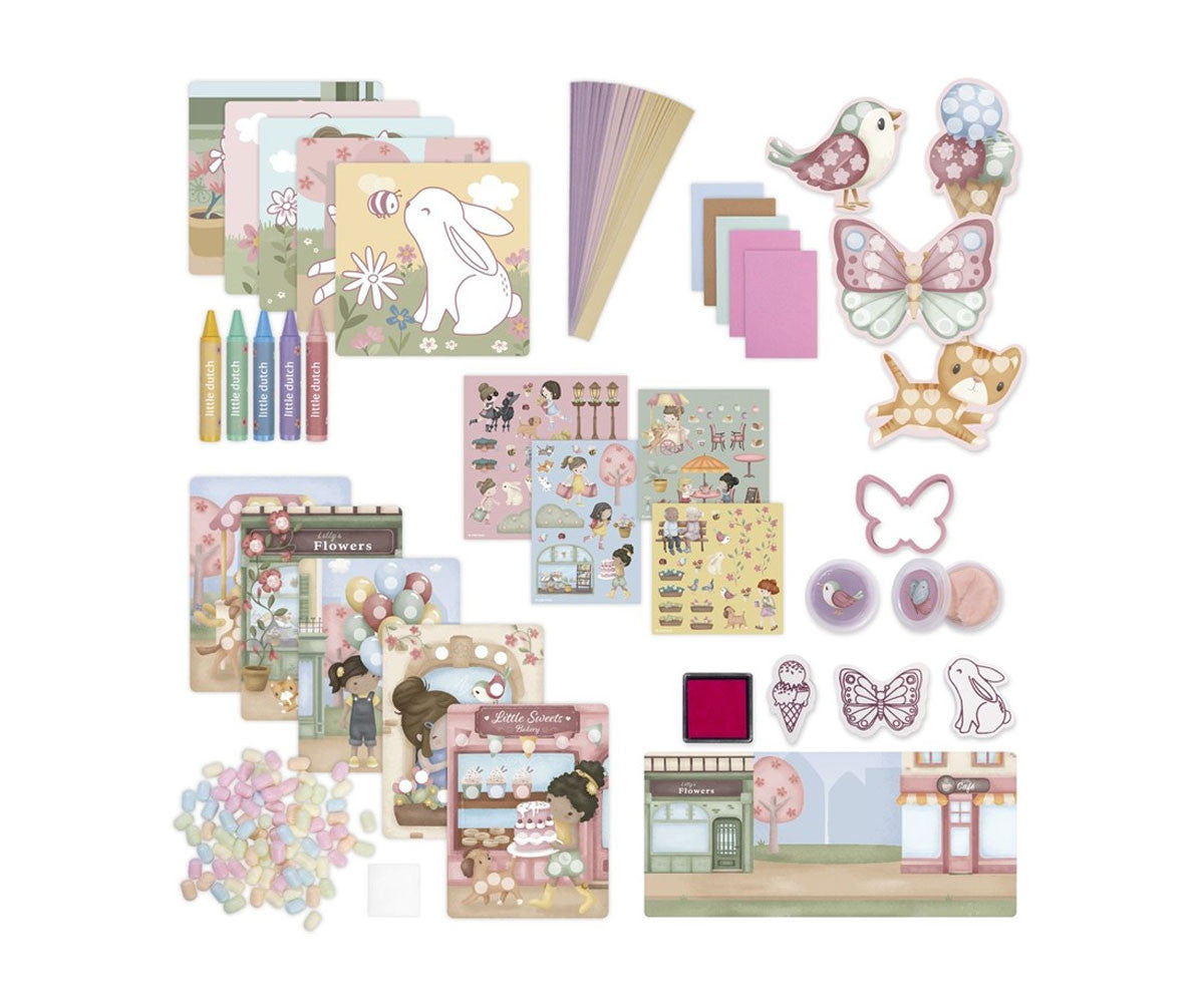 Caja de Creatividad Grande  - Rosa - Little Dutch
