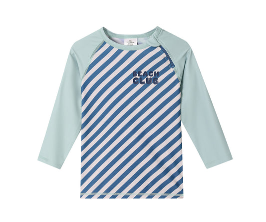 Camiseta Protección Solar  Manga Larga - Stripes Blue - Tutete - The Kids Club