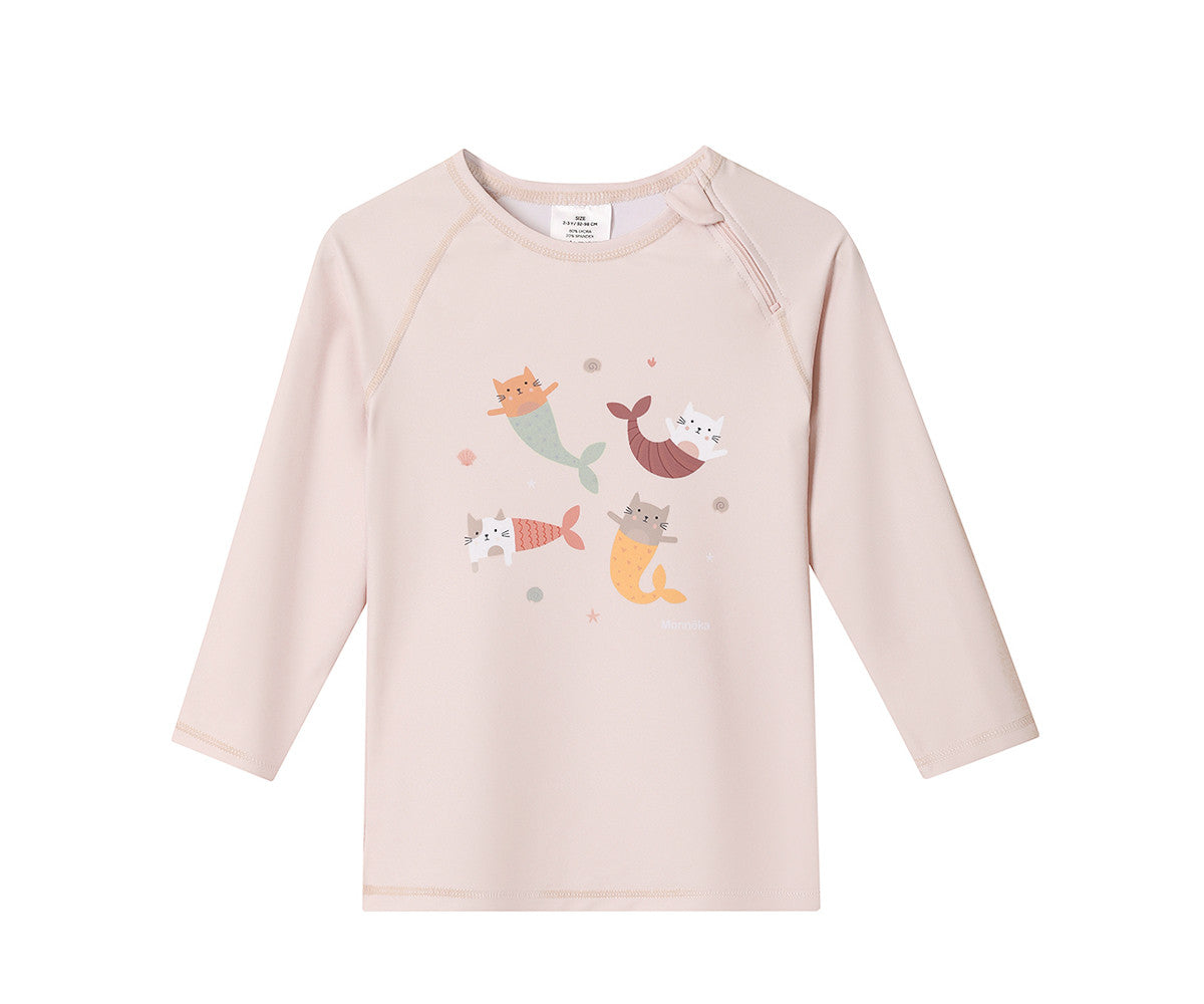 Camiseta Protección Solar  Manga Larga - Mermaid Cats - Tutete - The Kids Club