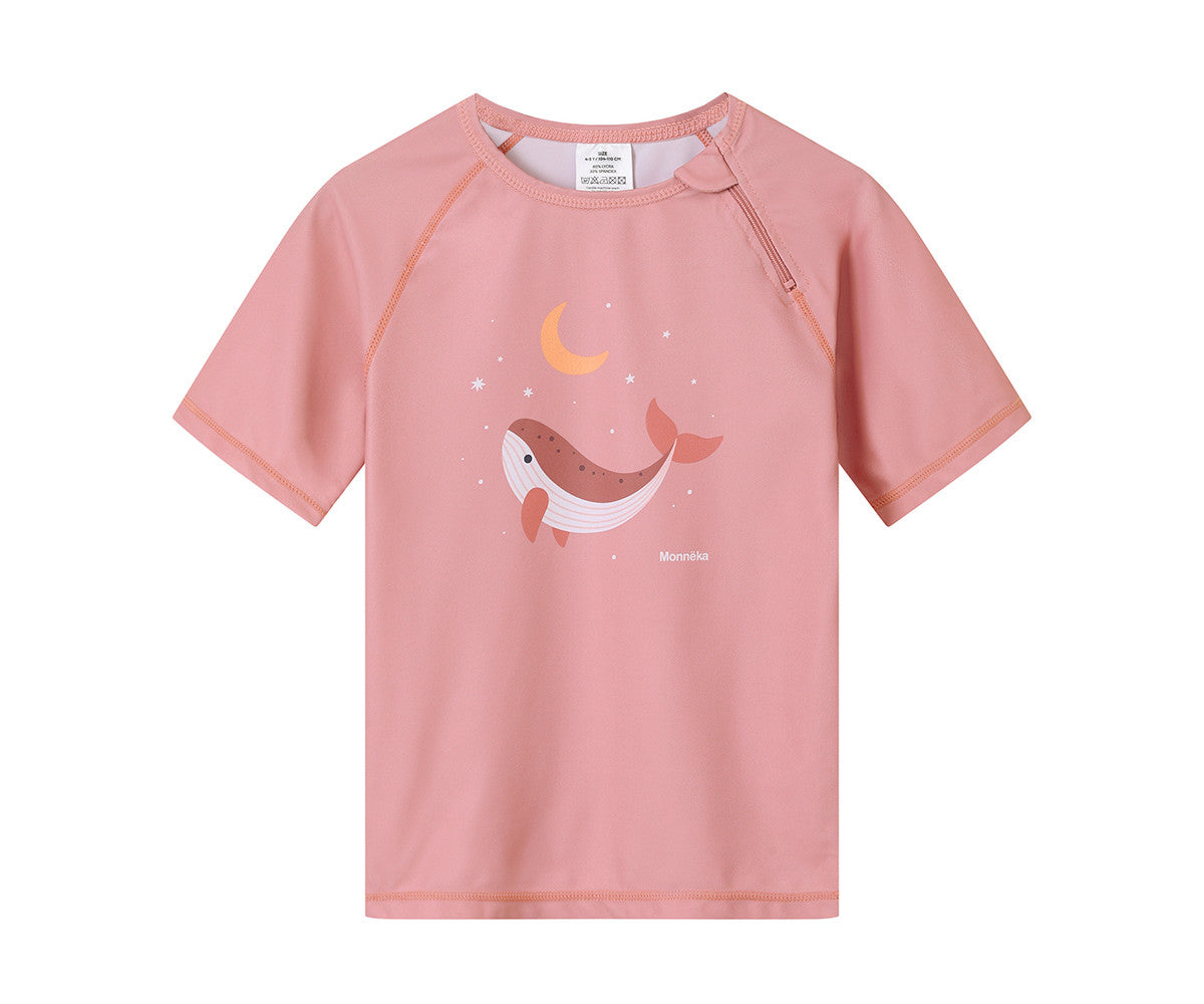 Camiseta Protección Solar - Pink Whales - Tutete - The Kids Club
