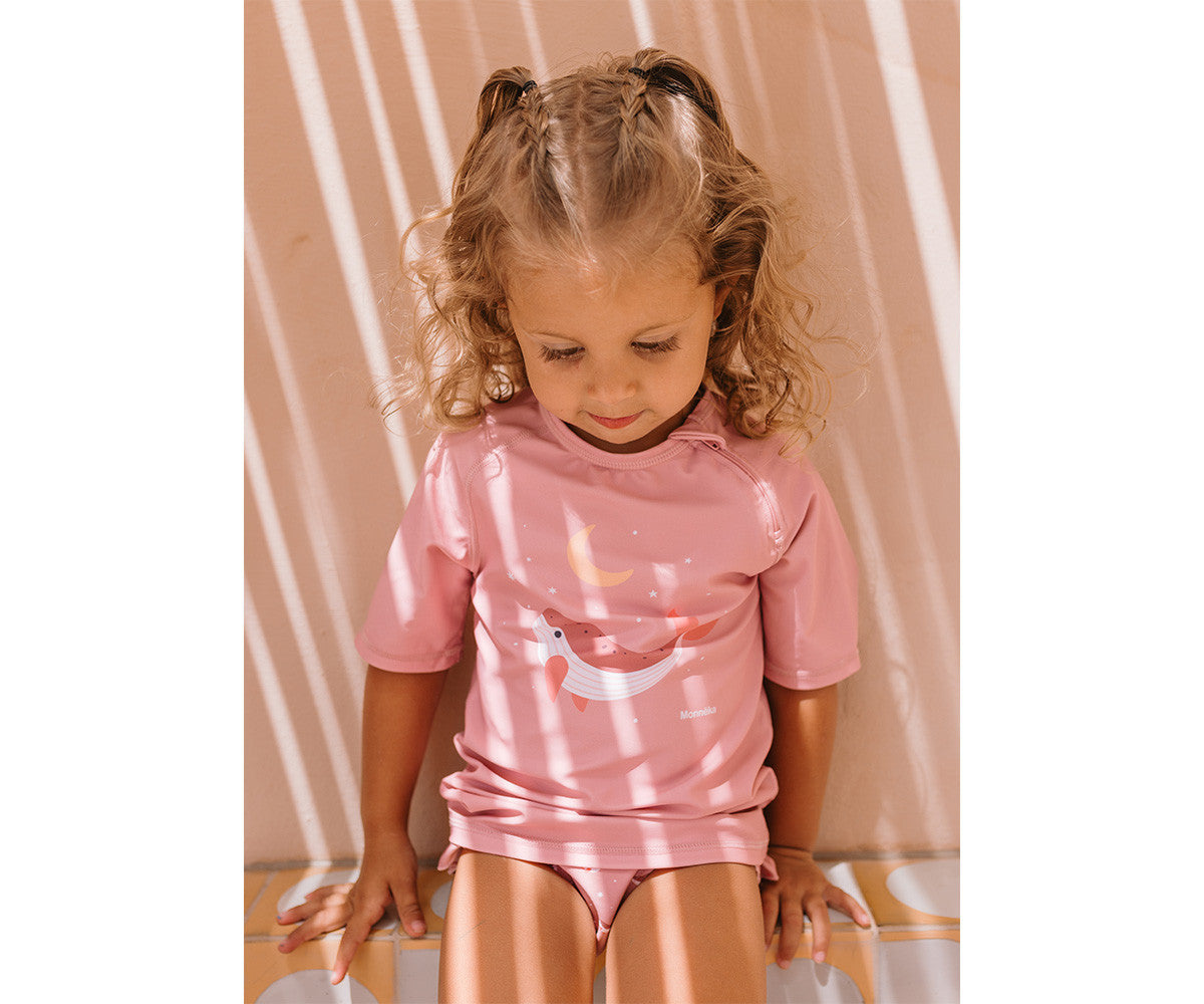 Camiseta Protección Solar - Pink Whales - Tutete - The Kids Club