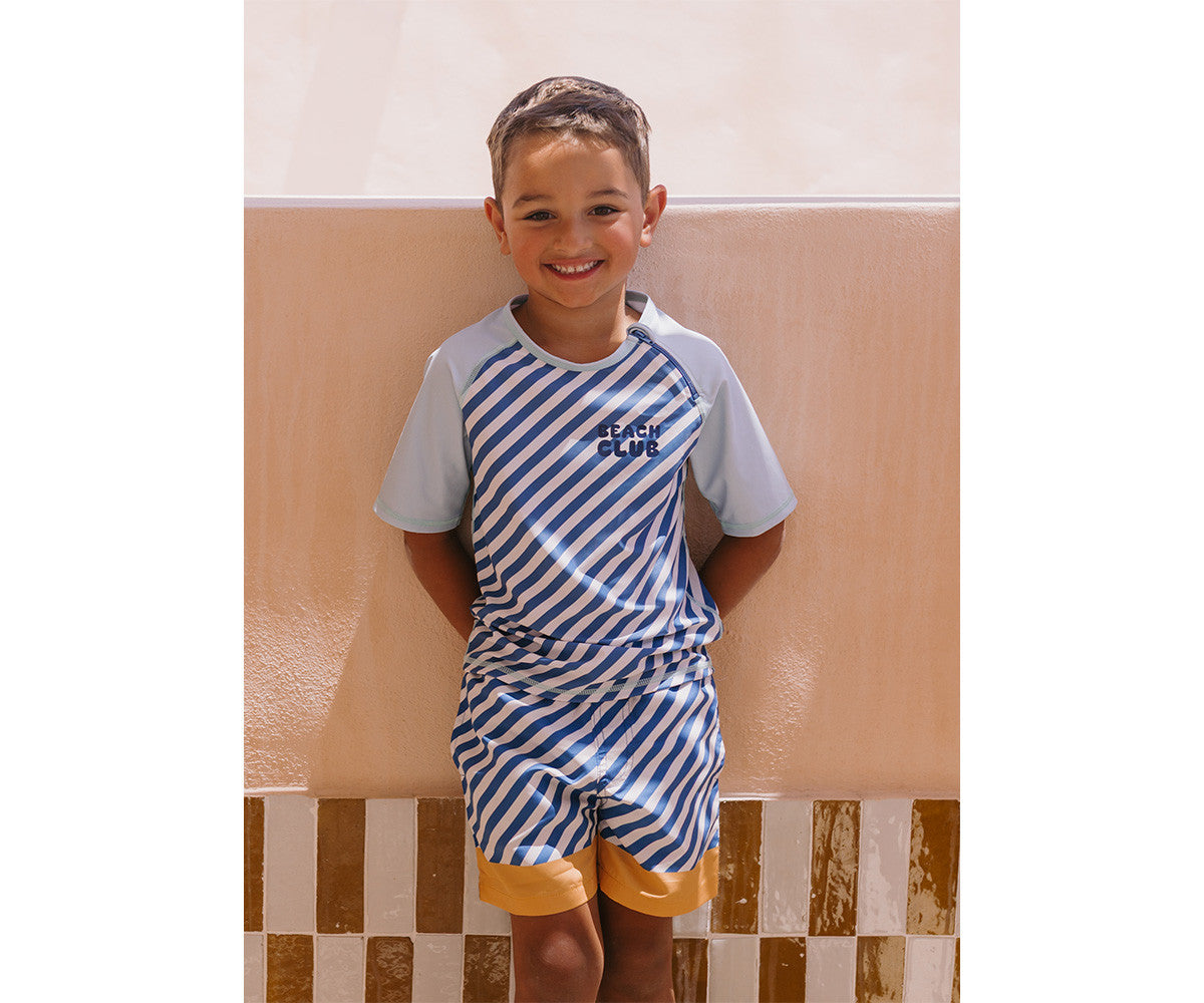 Camiseta Protección Solar - Stripes Blue - Tutete