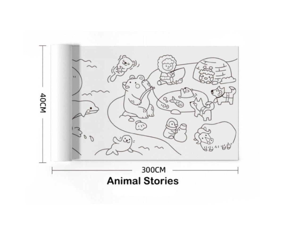 Papel de Dibujo Adhesivo - Animal Stories - Jarmelo