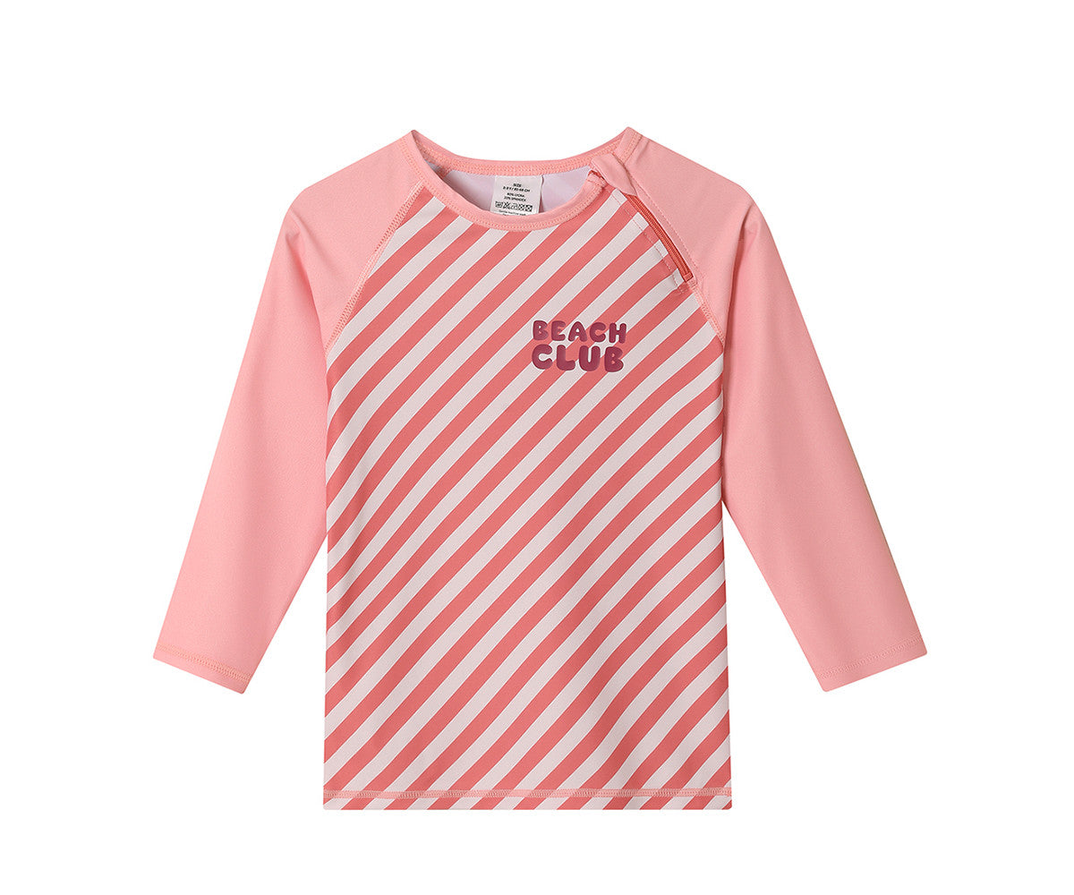 Camiseta Protección Solar  Manga Larga - Stripes Bloom - Tutete