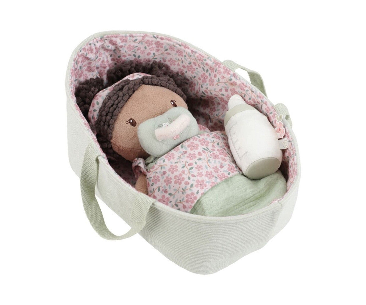 Bebé Evi Canastilla Nueva - Peluche - Little Dutch