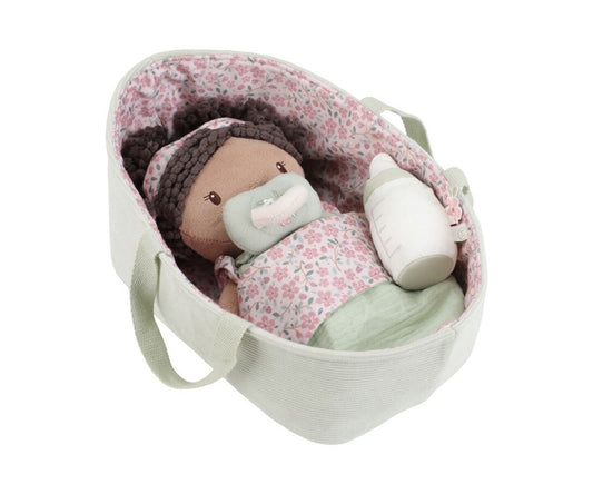 Bebé Evi Canastilla Nueva - Peluche - Little Dutch - The Kids Club