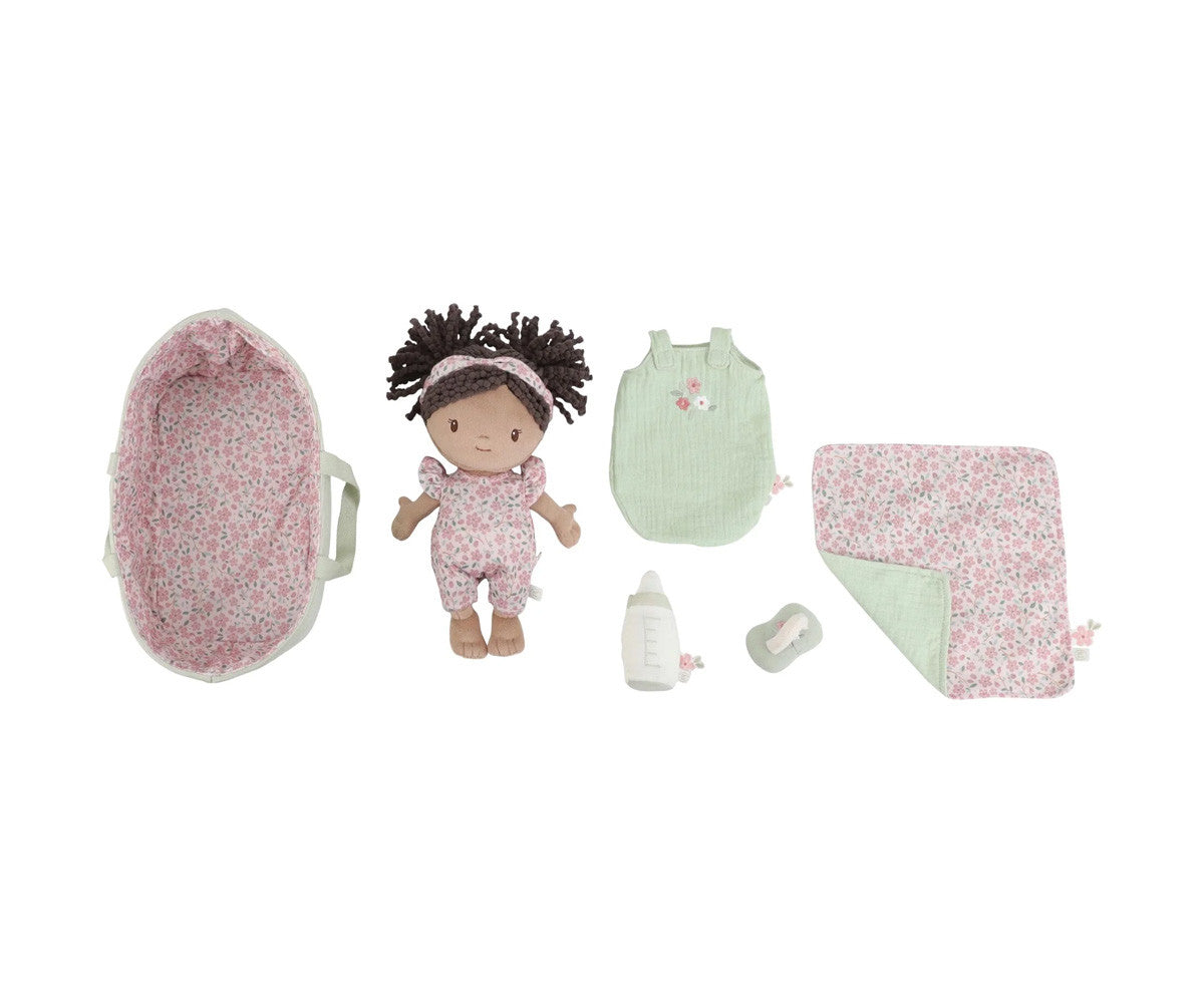 Bebé Evi Canastilla Nueva - Peluche - Little Dutch