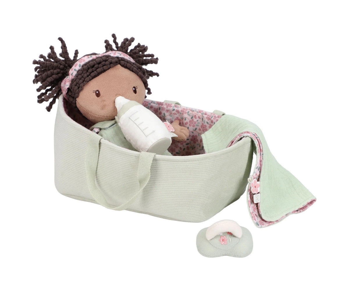 Bebé Evi Canastilla Nueva - Peluche - Little Dutch