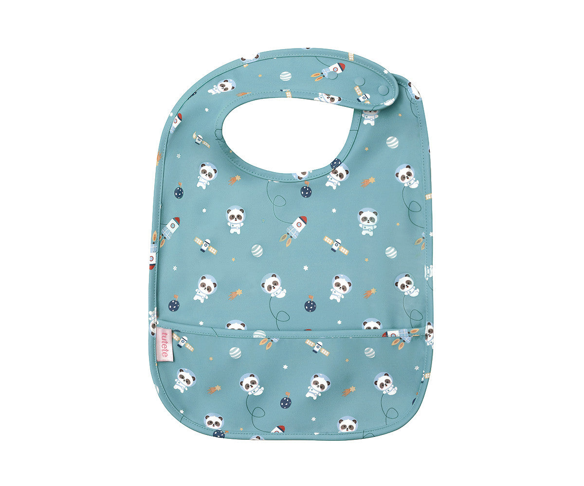Babero Impermeable - Pandas in Space - Tutete - The Kids Club