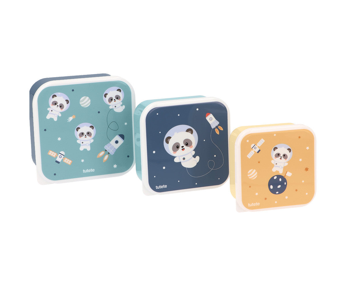3 Cajas de Almuerzo - Pandas in Space - Tutete - The Kids Club