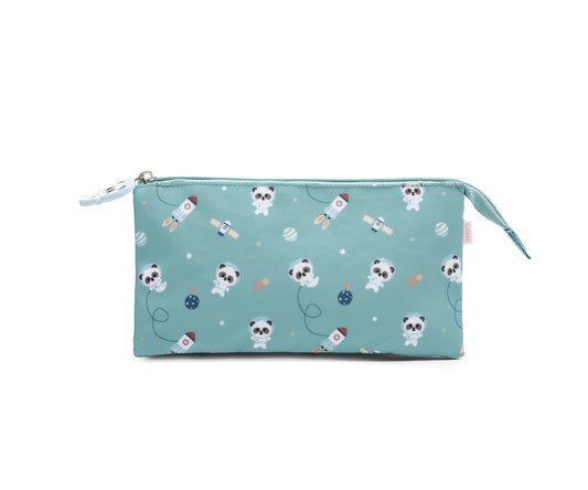 Estuche 3 Compartimentos - Pandas in Space - Tutete - The Kids Club