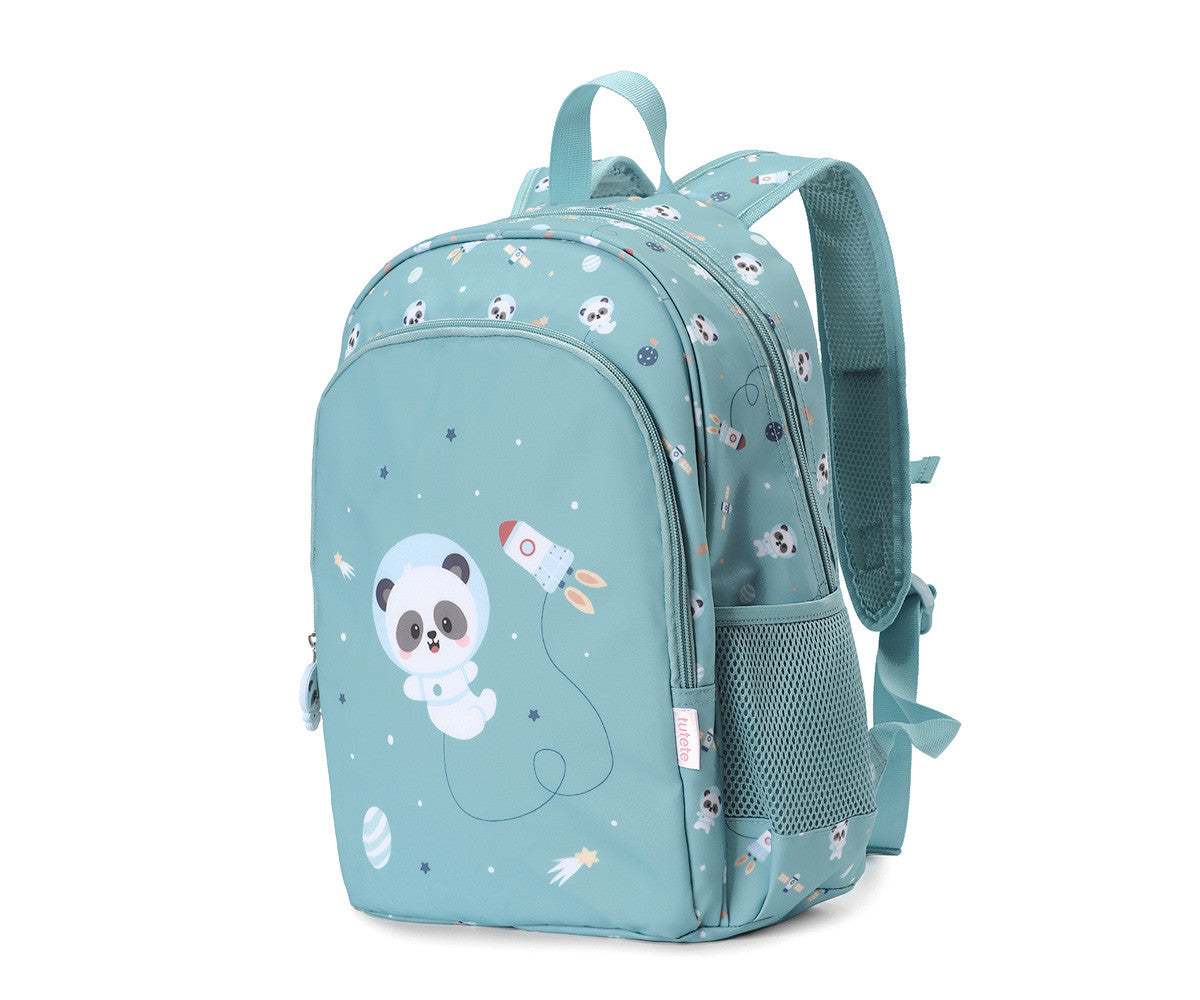 Mochila Escolar Mediana - Pandas in Space - Tutete