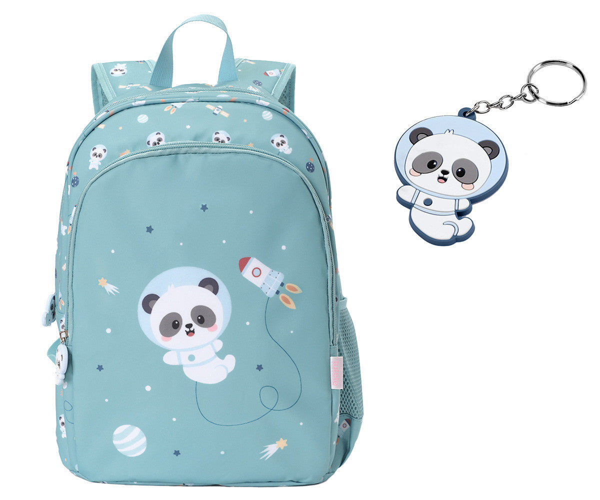 Mochila Escolar Mediana - Pandas in Space - Tutete