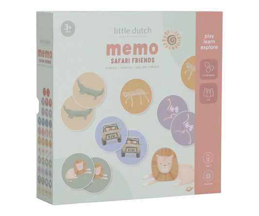 Memory Card Safari Friends - Juguete - Little Dutch - The Kids Club