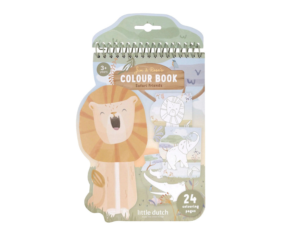 Libro Colorear León - Safari Friends - Little Dutch