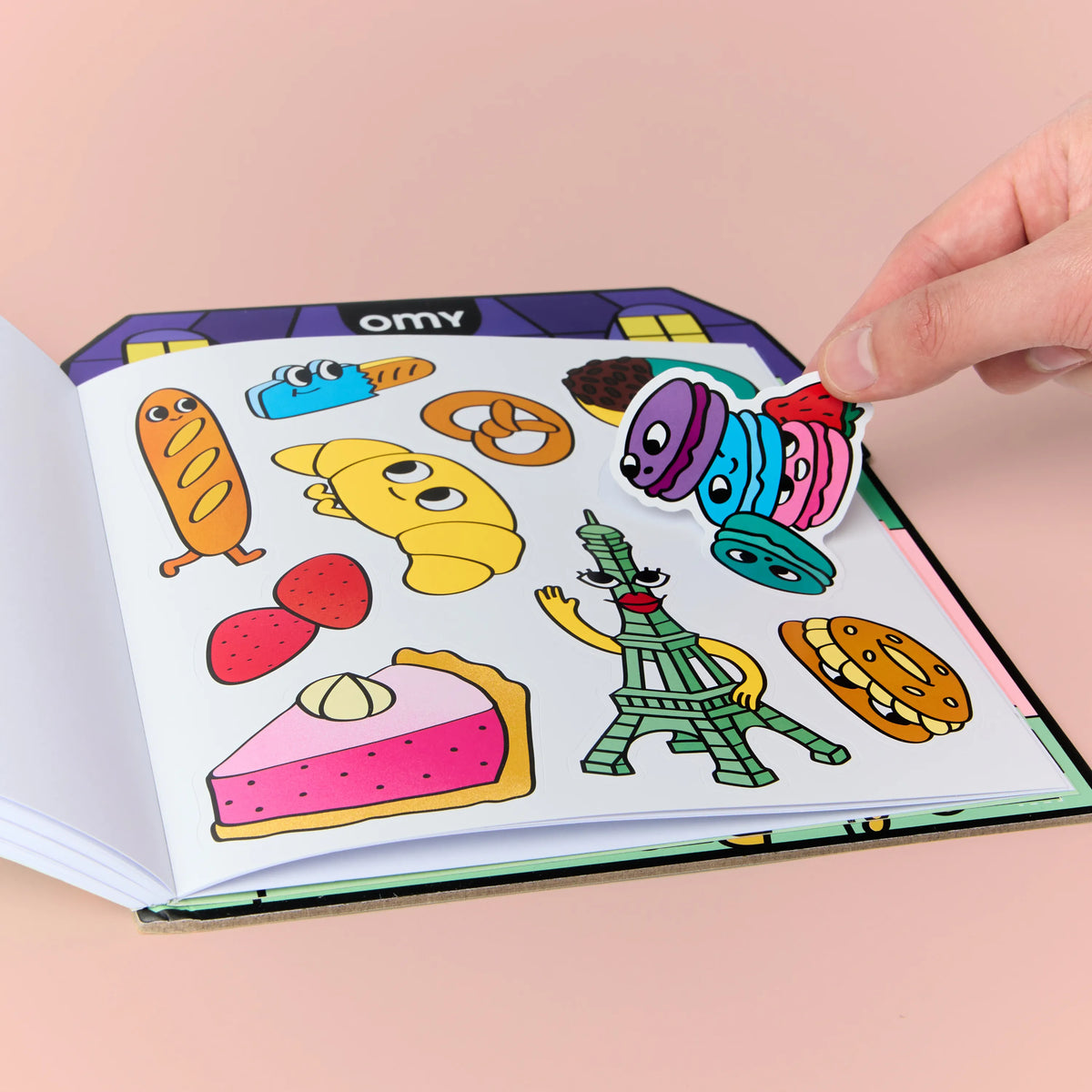 Libro para colorear - Baguet francés - Omy