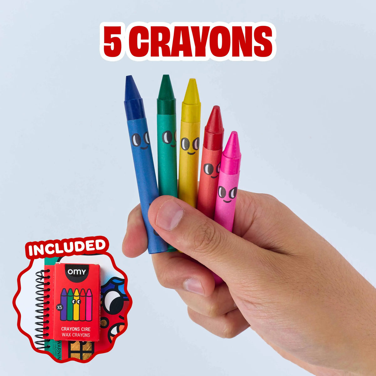 Libro de colorear y pegatinas - Navidad - Omy
