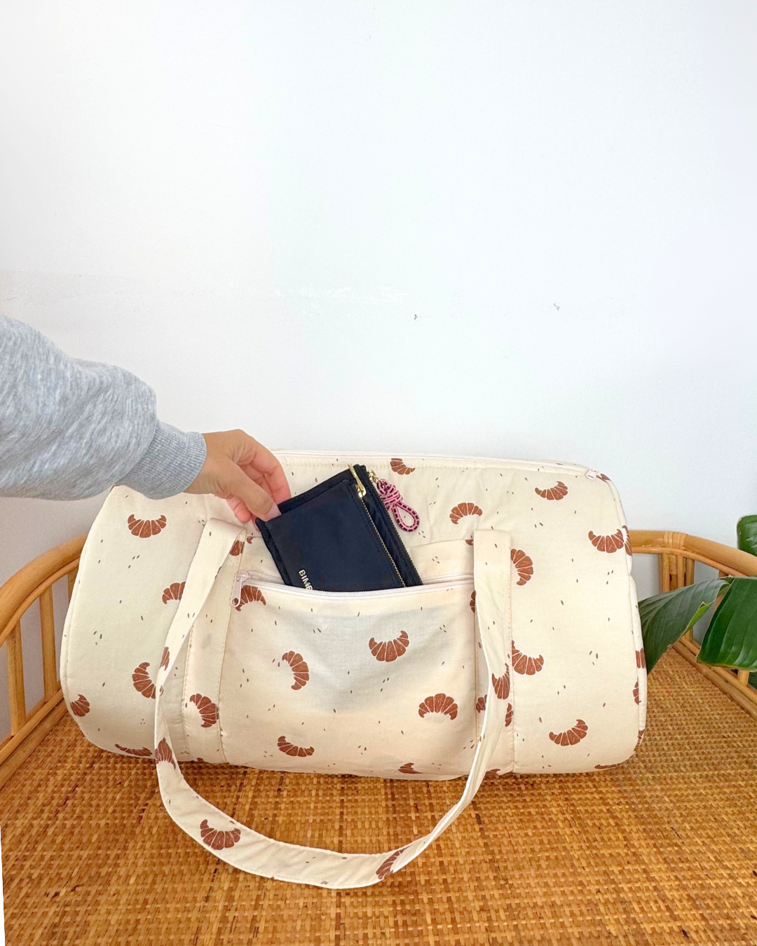 Bolso Finde de Semana - Estampado Croissants