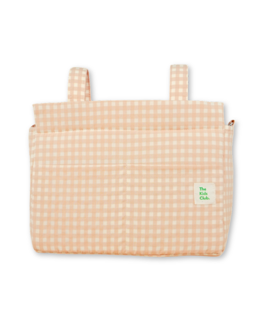 Bolso Carrito Vichy Melocotón – Ligero, Práctico y con un Color Dulce que Combina con Todo