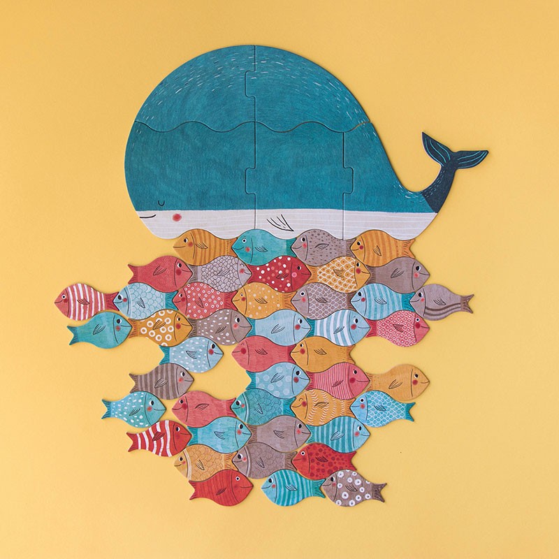 THE WHALE & THE FISH - Puzzle - Londji