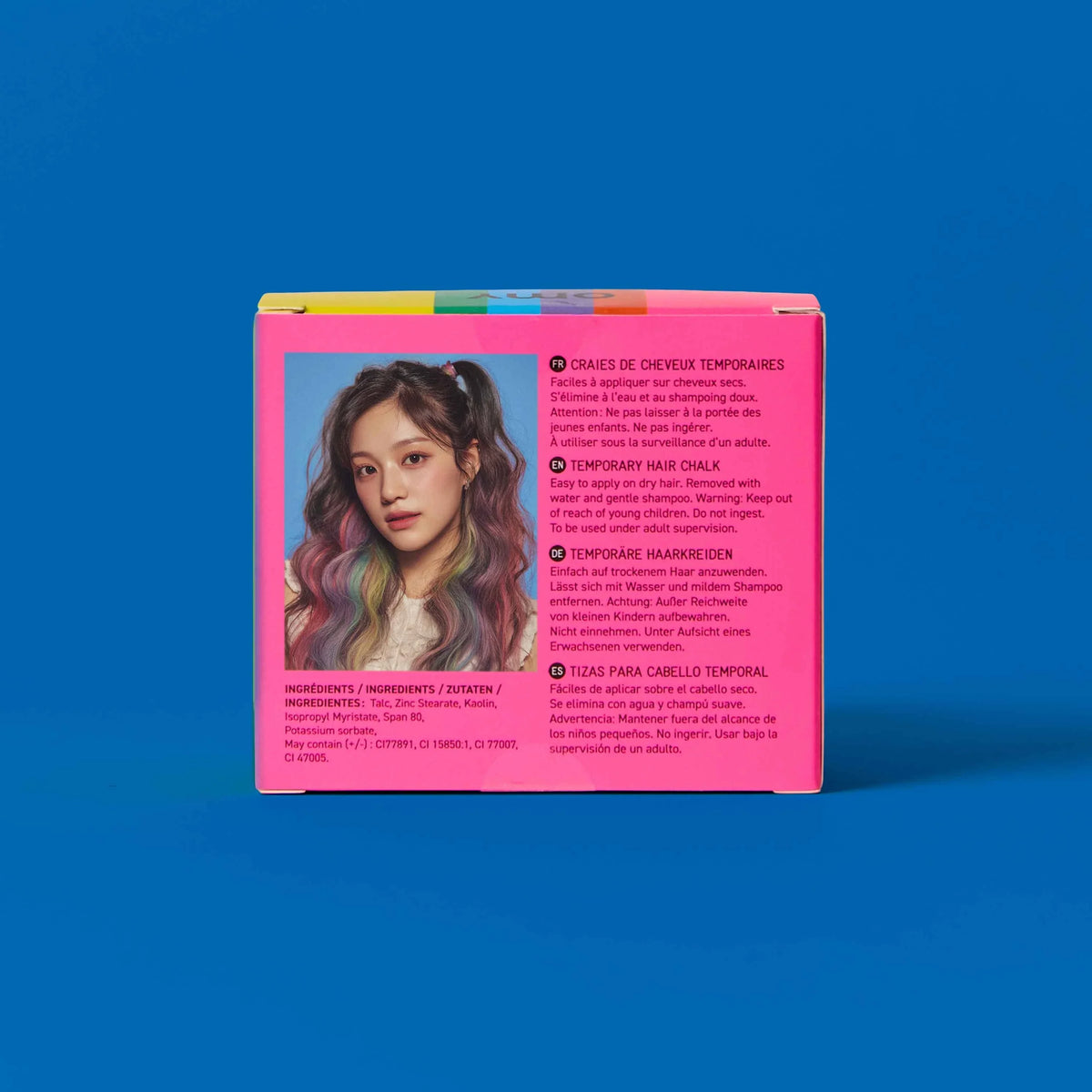 Tizas para el pelo - Arco iris - Omy