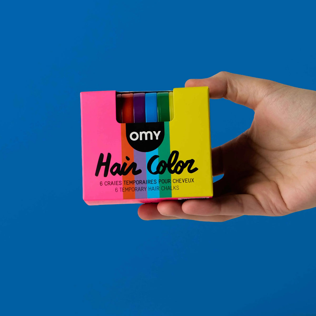 Tizas para el pelo - Arco iris - Omy