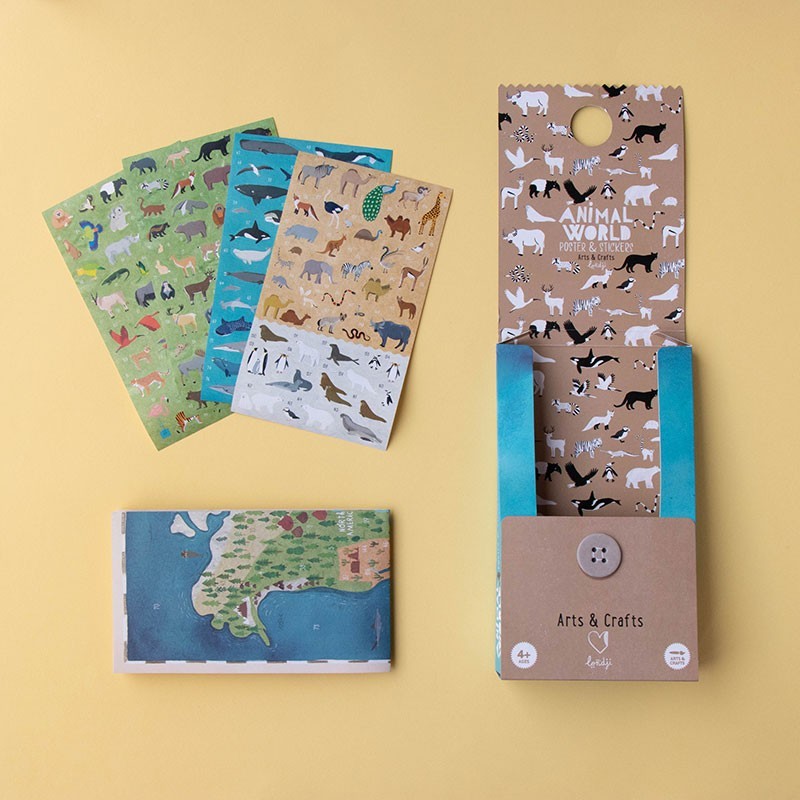 ANIMAL WORLD - Poster & Pegatinas - Londji
